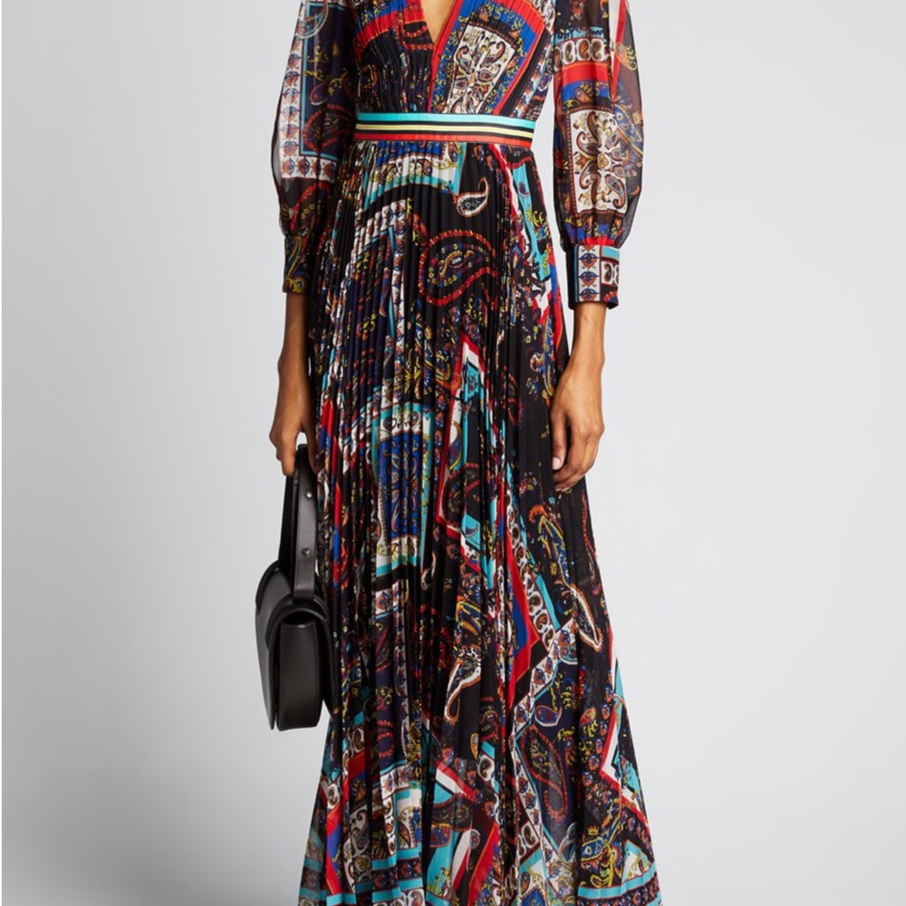 Alice + Olivia Cheney Slit Maxi Dress